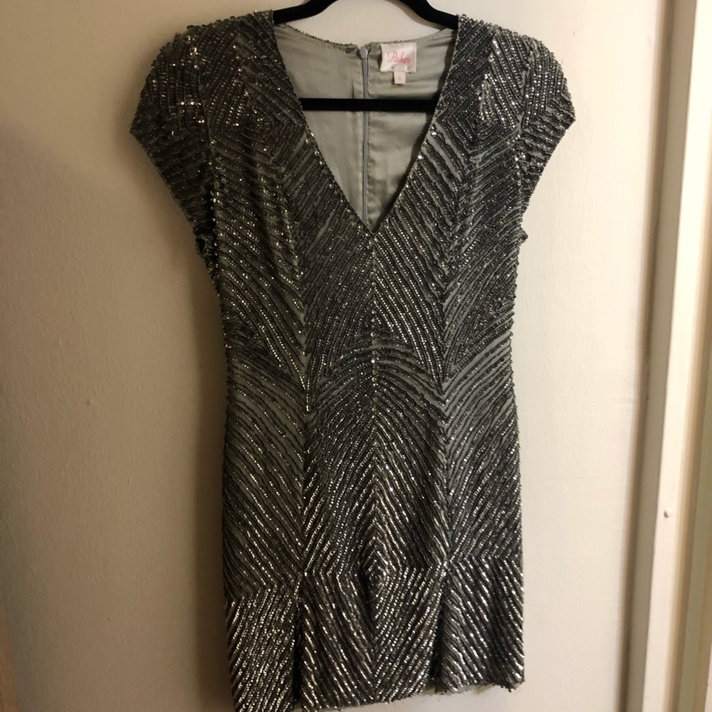 Parker sequin mini dress size small